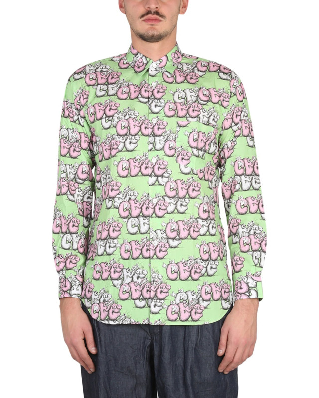[COMME DES GARCONS SHIRT] Shirts Long Sleeve FW21 B033_PRINTG