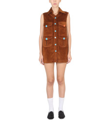 [Cormio] Sleeveless dress FW22 FIZA_BROWN