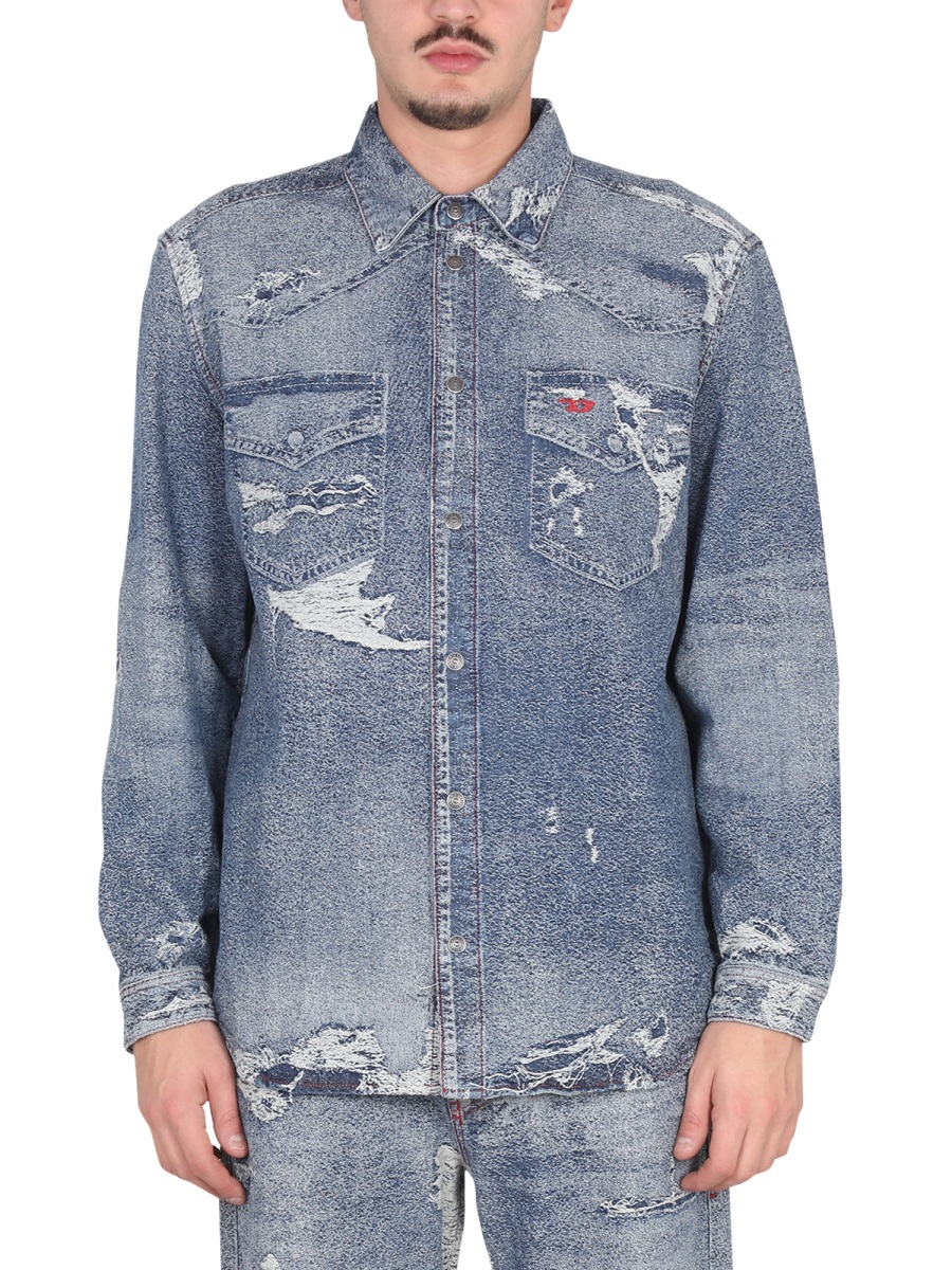 [Diesel] Shirts Long Sleeve FW22 A07111_09F1101