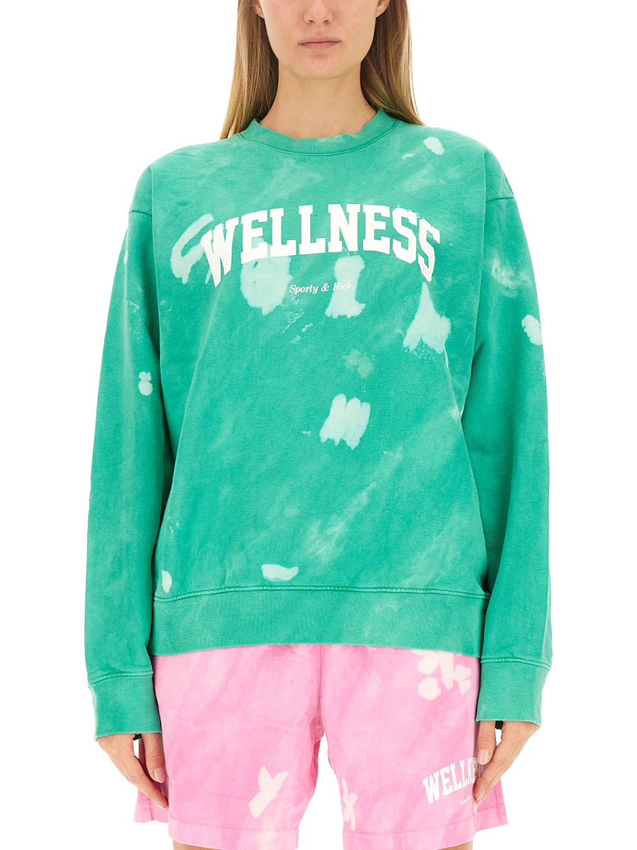 [SPORTY&RICH] Sweatshirt SS23 CR952TA_TAHITI/WHITE