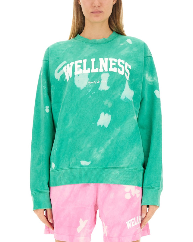 [SPORTY&RICH] Sweatshirt SS23 CR952TA_TAHITI/WHITE