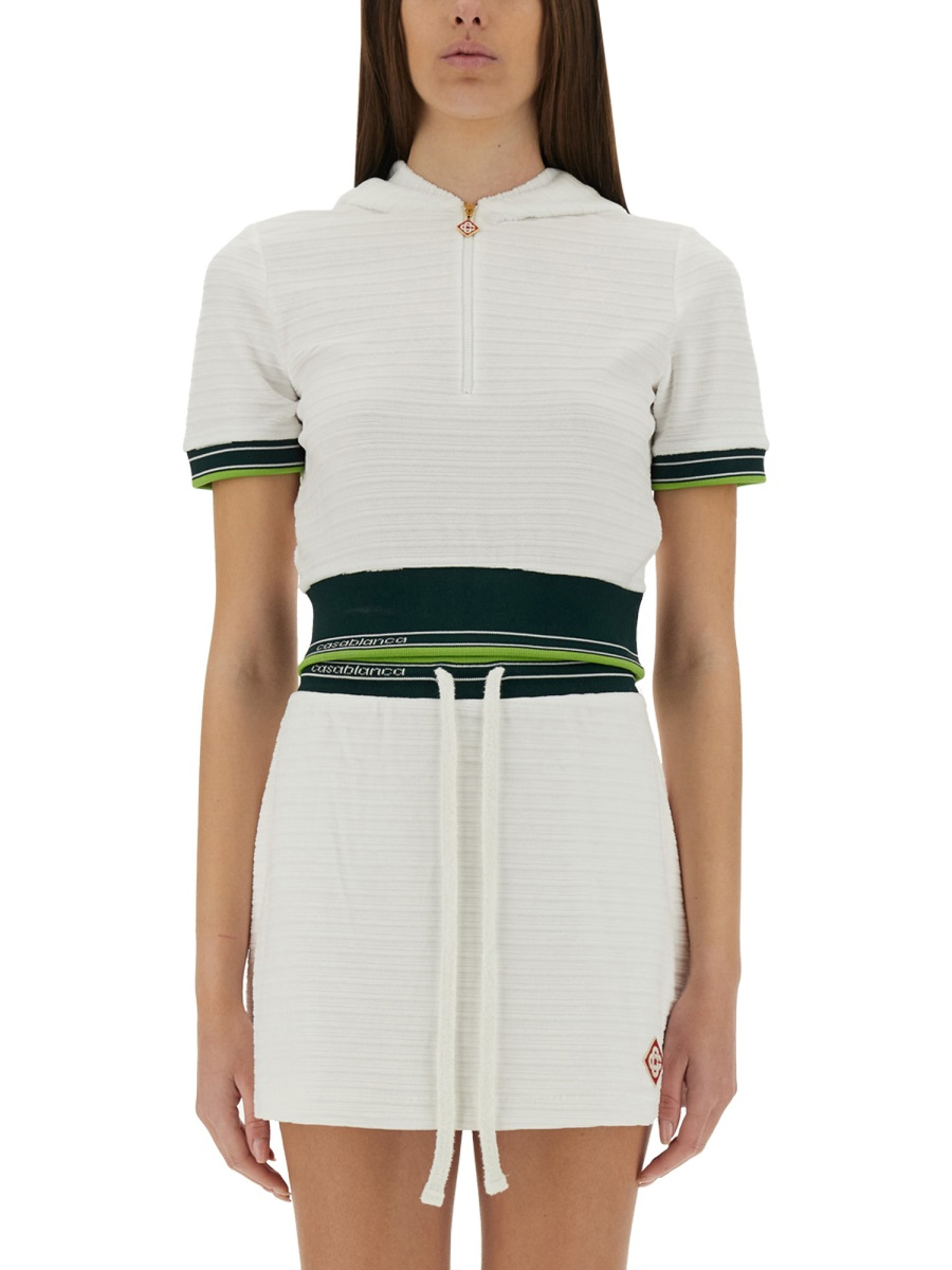 [Casablanca] T-shirts Short Sleeve SS25 WS25-JTP-354_01WHITE