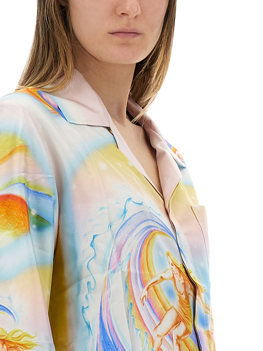 [Casablanca] Shirts Long Sleeve SS25 U-WS25-SH-006_05PSYCHEDELICNIRVANA