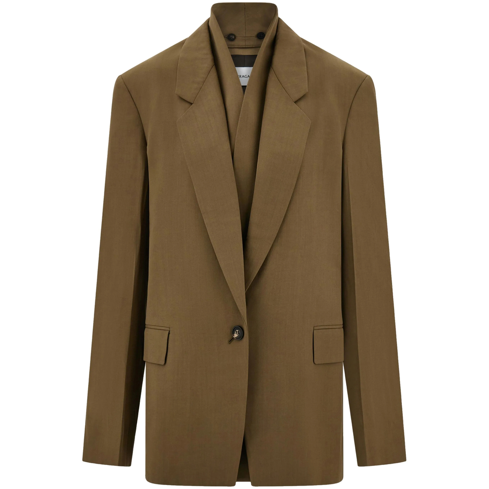 [Ferragamo] Blazer SS25 13G722 0782598 GREEN