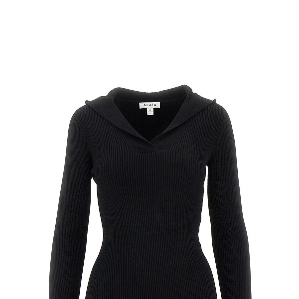 [Alaia] Long sleeve dress SS25 AA9R2580K017A.995-995