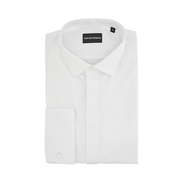 [Emporio Armani] Shirts Long Sleeve FW23 H41C3E01C29100-100