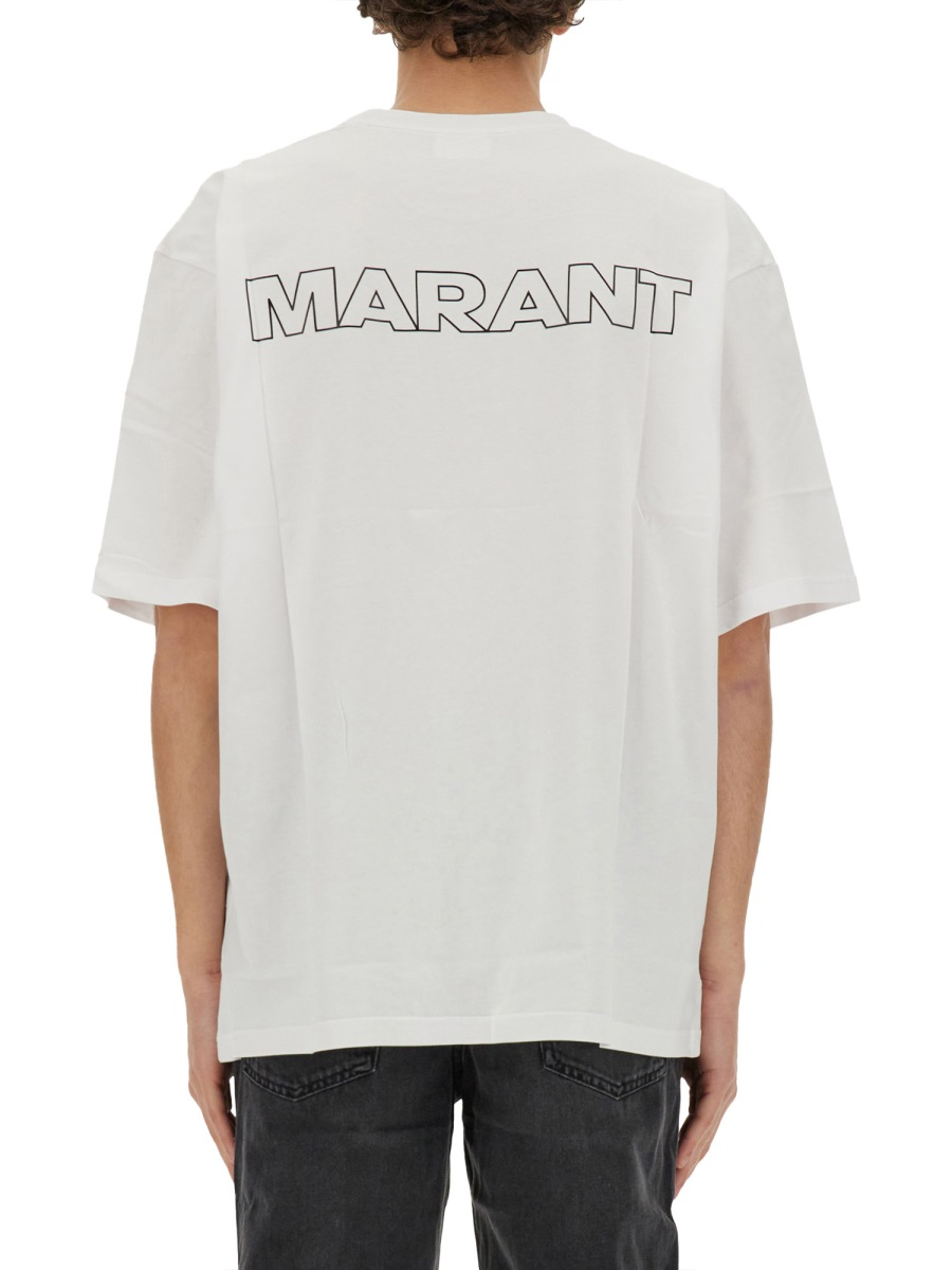 [MARANT] T-shirts Short Sleeve SS24 TS0079HB_B2N18H20WH