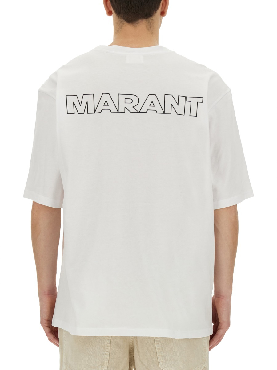 [MARANT] T-shirts Short Sleeve SS24 TS0079HB_A2N09H20WH