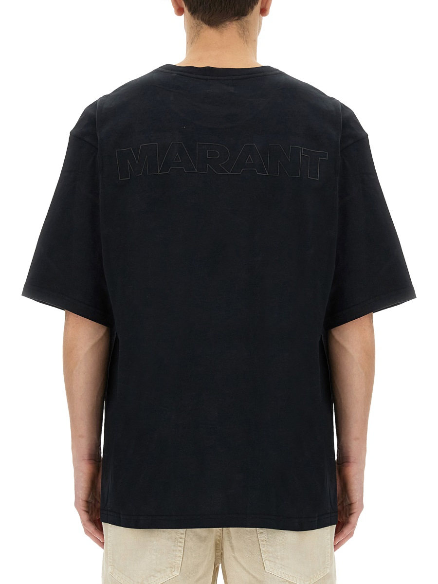 [MARANT] T-shirts Short Sleeve SS24 TS0079HB_A2N09H01BK