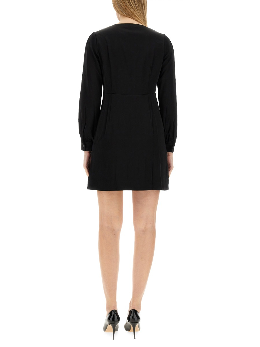 [MICHAEL BY MICHAEL KORS] Long sleeve dress FW23 MH3818M99G_001BLACK