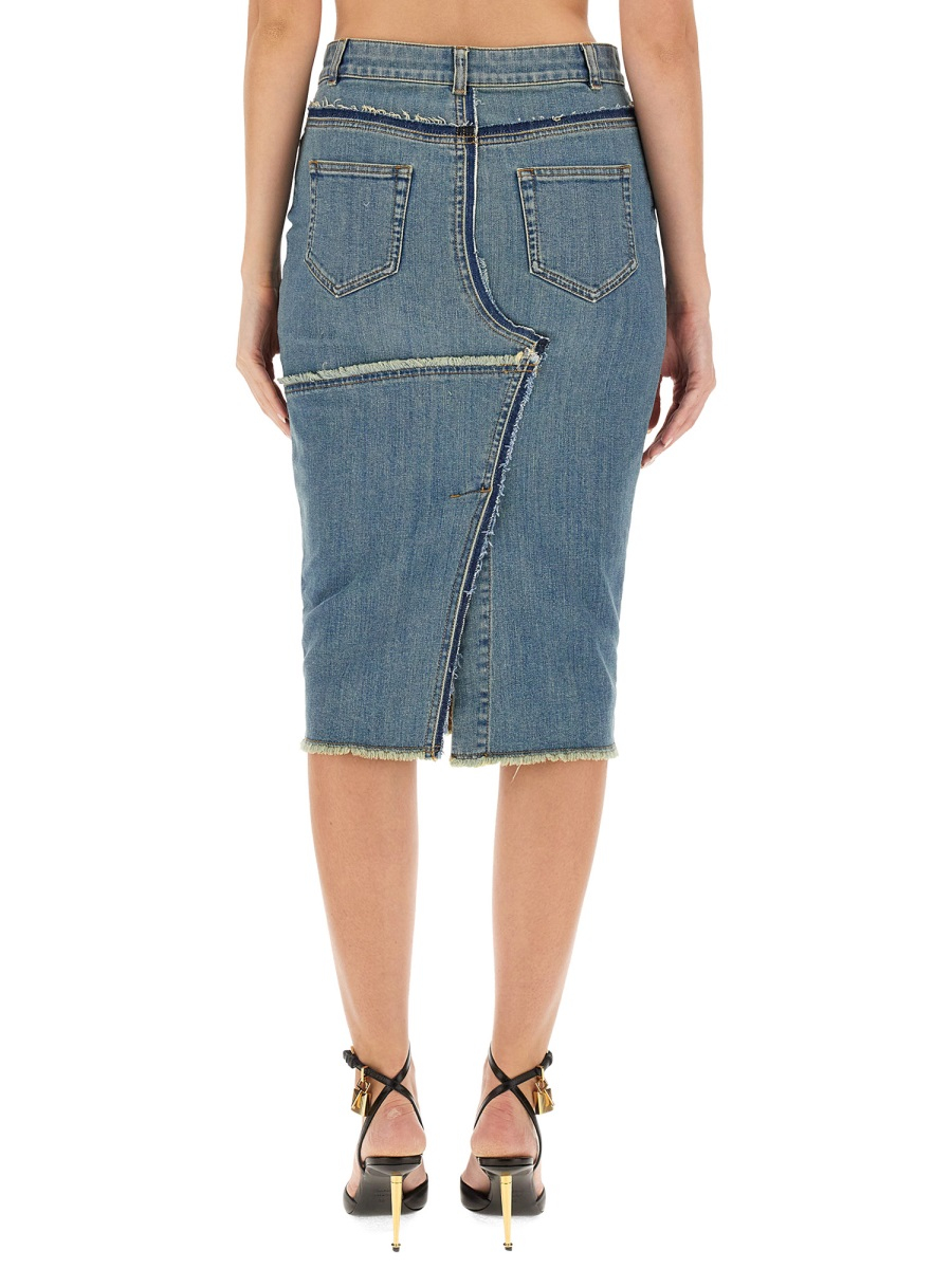 [Tom Ford] Midi skirt FW23 GC4130_DEX217HB460