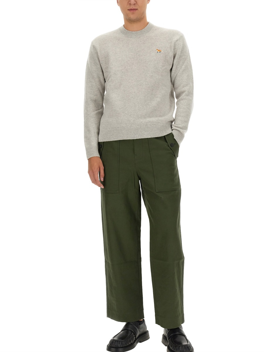 [MAISON KITSUNE] Knitwear FW23 LM00813KT1006_LIGHTGREY