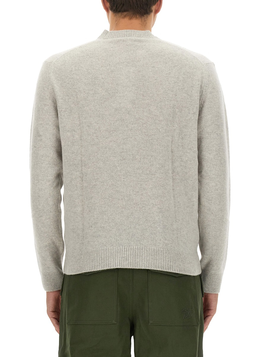 [MAISON KITSUNE] Knitwear FW23 LM00813KT1006_LIGHTGREY