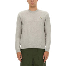 [MAISON KITSUNE] Knitwear FW23 LM00813KT1006_LIGHTGREY