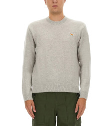 [MAISON KITSUNE] Knitwear FW23 LM00813KT1006_LIGHTGREY