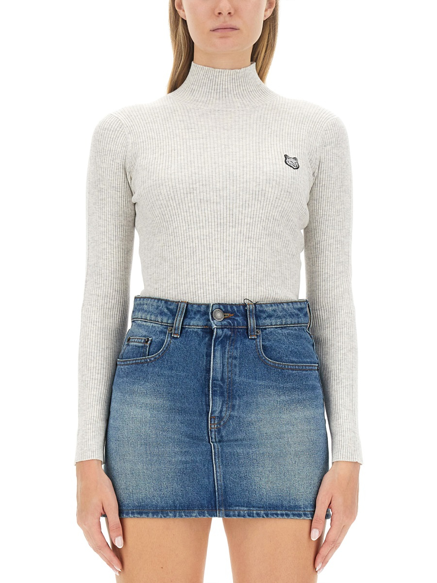[MAISON KITSUNE] Knitwear FW23 LW00806KT1091_LIGHTGREY