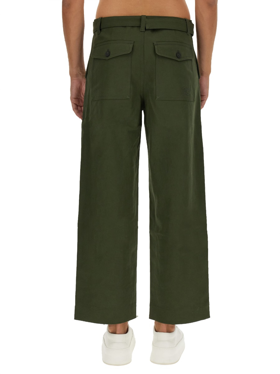 [MAISON KITSUNE] Trousers FW23 LM01110WW0079_MILITARY
GREEN