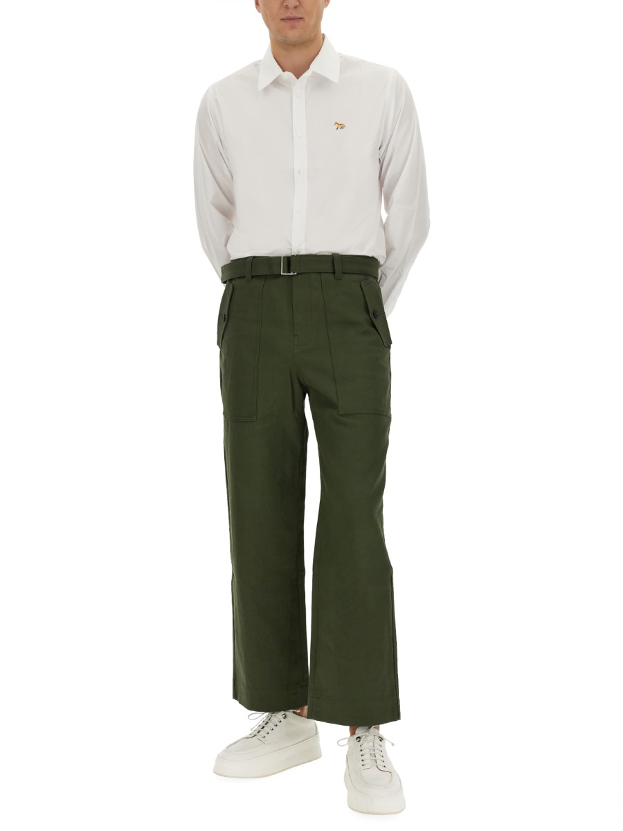 [MAISON KITSUNE] Trousers FW23 LM01110WW0079_MILITARY
GREEN