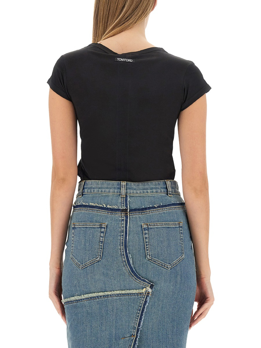 [Tom Ford] T-shirts Short Sleeve FW23 TSJ559_FAX835XLBGO