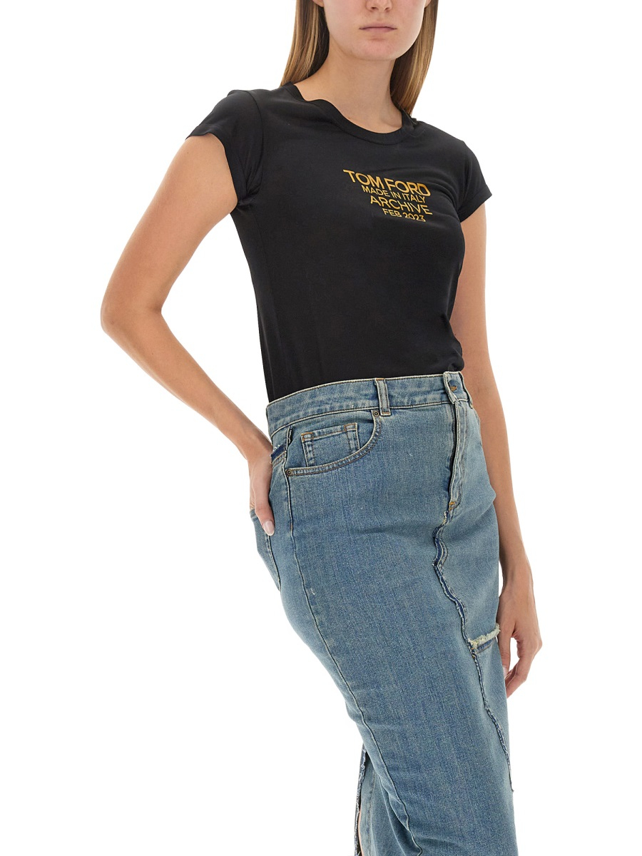 [Tom Ford] T-shirts Short Sleeve FW23 TSJ559_FAX835XLBGO