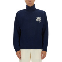 [MAISON KITSUNE] Knitwear FW23 LM00820KT1063_INKBLUE