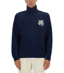 [MAISON KITSUNE] Knitwear FW23 LM00820KT1063_INKBLUE