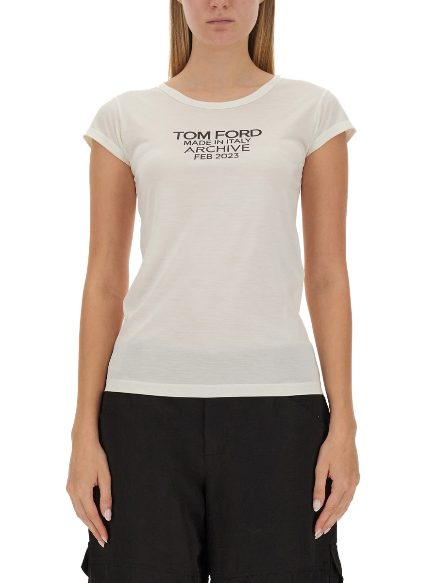 [Tom Ford] T-shirts Short Sleeve FW23 TSJ559_FAX835XAWLB