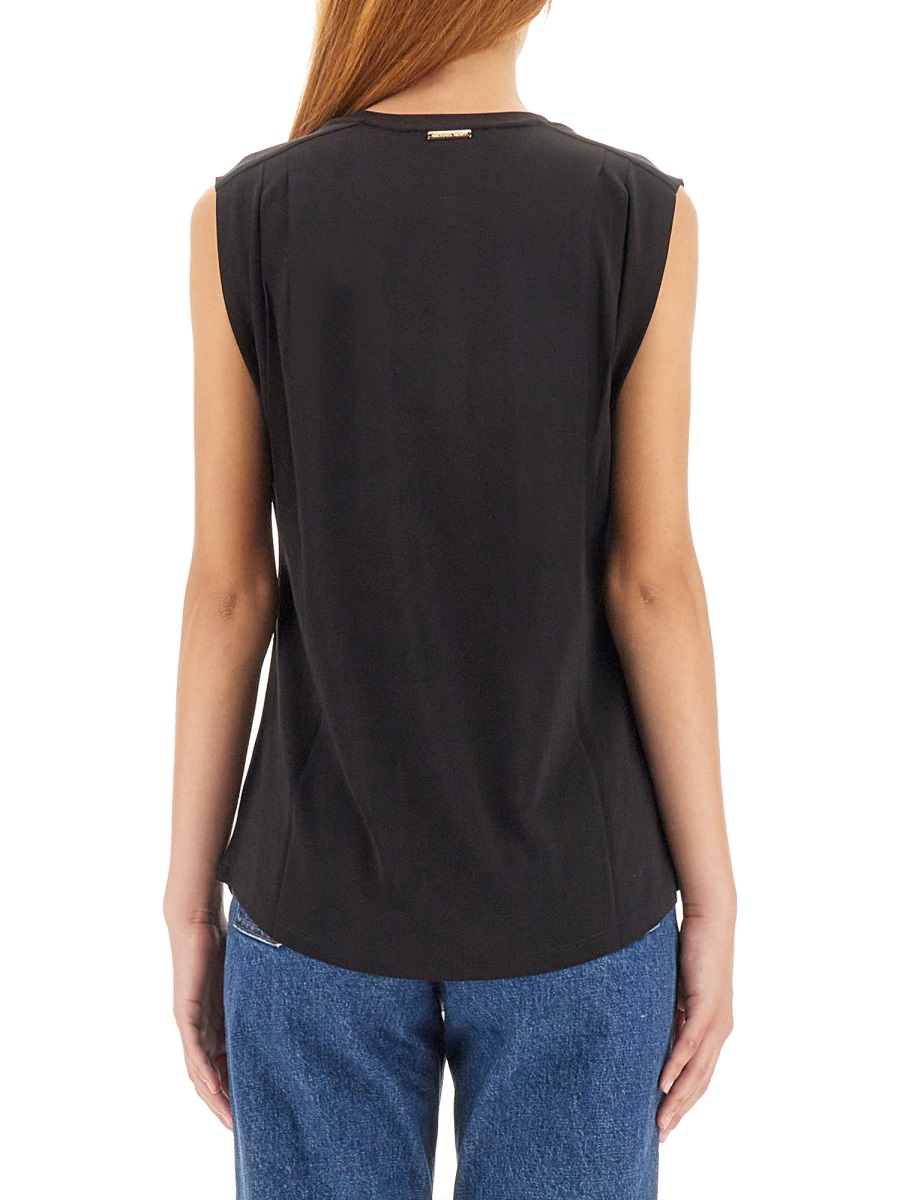 [MICHAEL BY MICHAEL KORS] T-shirts Sleeveless FW23 MF351317AW_001BLACK