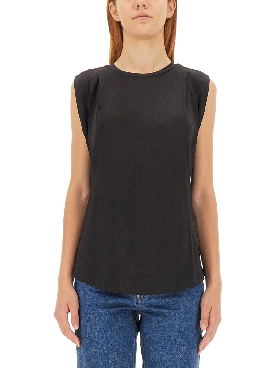 [MICHAEL BY MICHAEL KORS] T-shirts Sleeveless FW23 MF351317AW_001BLACK