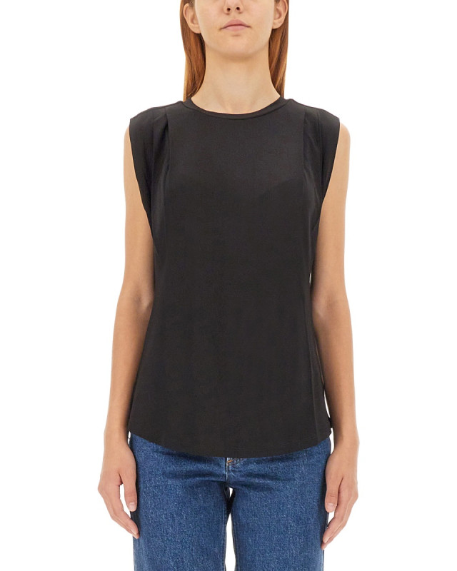[MICHAEL BY MICHAEL KORS] T-shirts Sleeveless FW23 MF351317AW_001BLACK