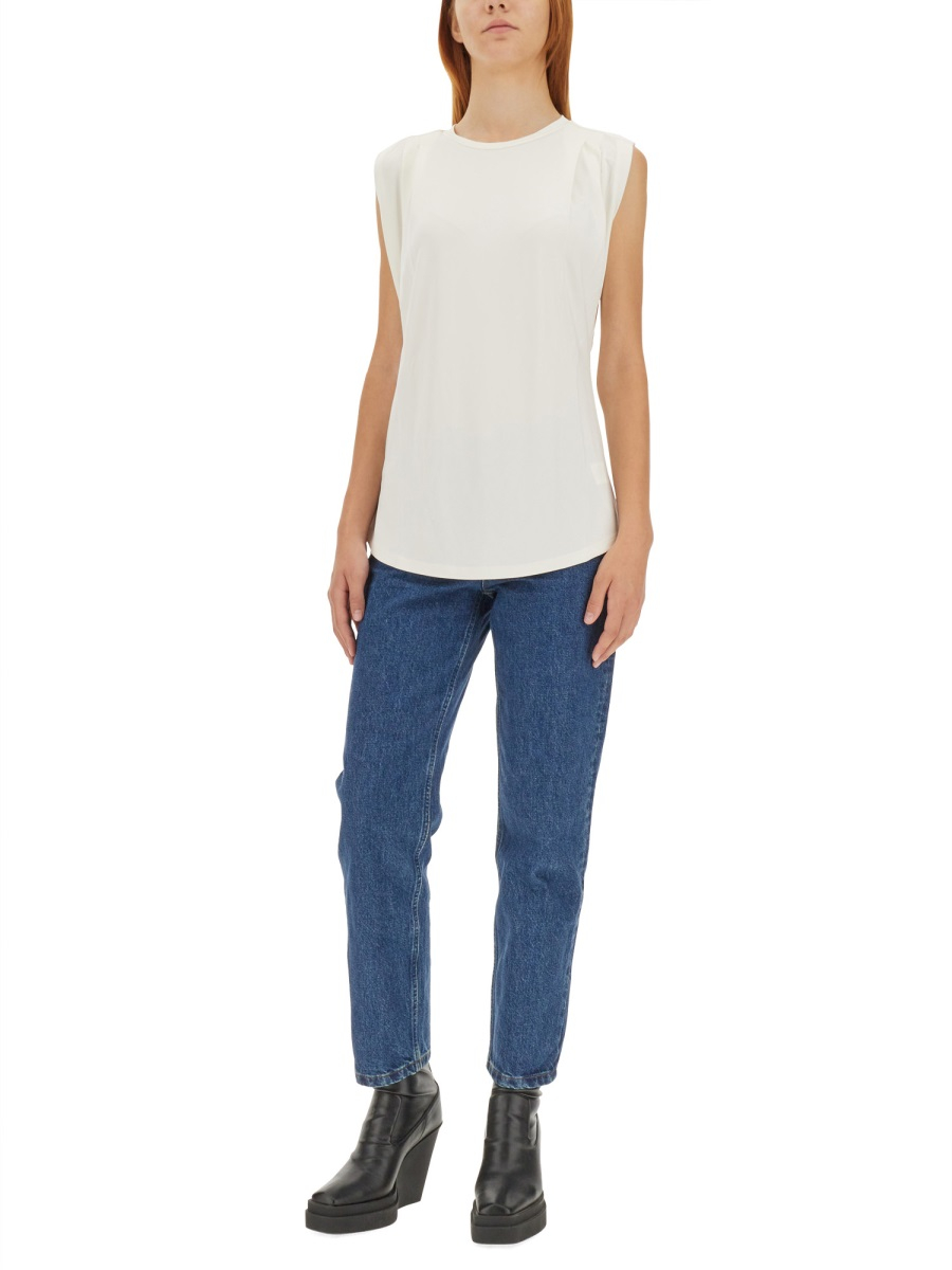 [MICHAEL BY MICHAEL KORS] T-shirts Sleeveless FW23 MF351317AW_110BONE