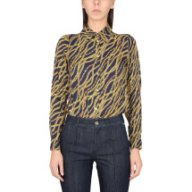 [MICHAEL BY MICHAEL KORS] Shirts Long Sleeve SS23 MS340A68EE_409MIDNIGHTBLUE
