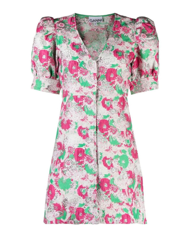 [GANNI] Short sleeve dress SS23 F7640_393