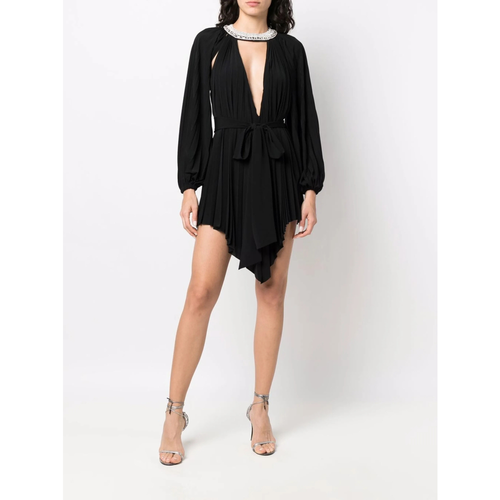 [Alexandre Vauthier] Long sleeve dress SS22 222DR1689B  BLACK
