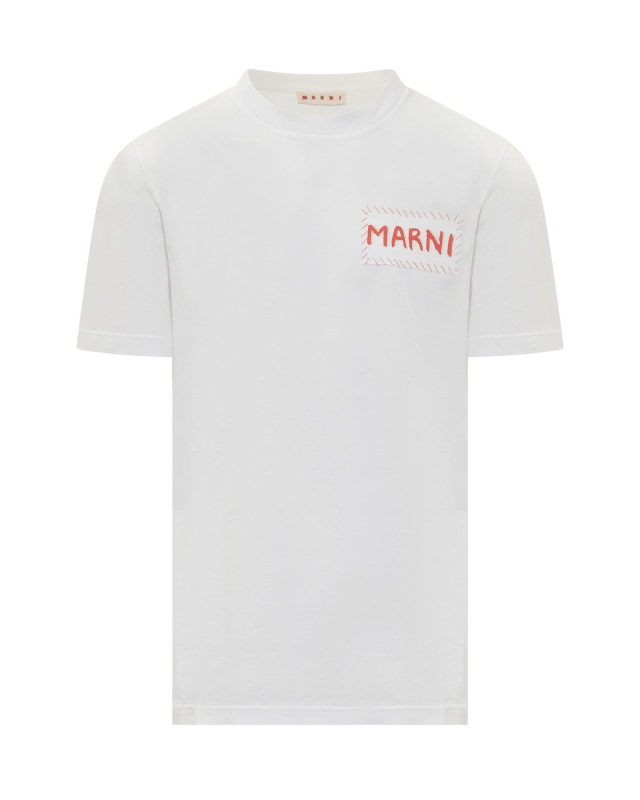 [Marni] T-shirts Short Sleeve FW25 HUMU0198X0UTC446 00W01