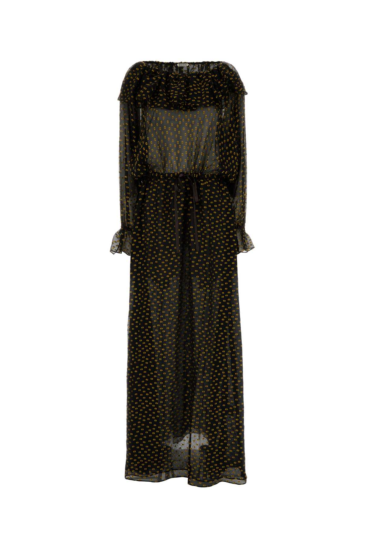 [BODE] Long sleeve dress SS25 WRF24DR036 BKMLT