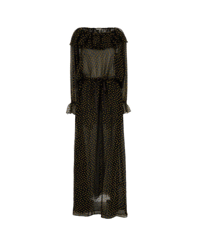 [BODE] Long sleeve dress SS25 WRF24DR036 BKMLT