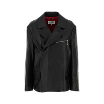 [MM6 Maison Margiela] Leather Jacket SS25 S62AN0137M07005 900