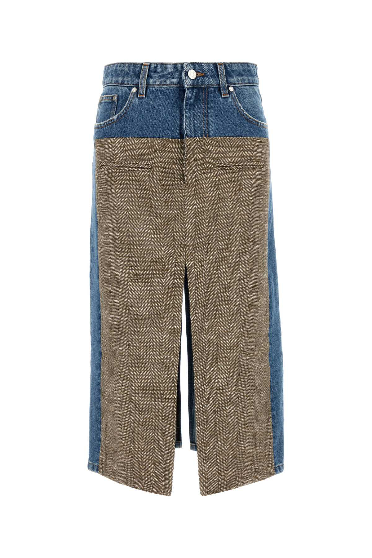 [Stella McCartney] Midi skirt SS25 6D03273SPH98 4233