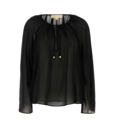 [MICHAEL BY MICHAEL KORS] Shirts Long Sleeve SS25 MR540R07R3 BLACK
