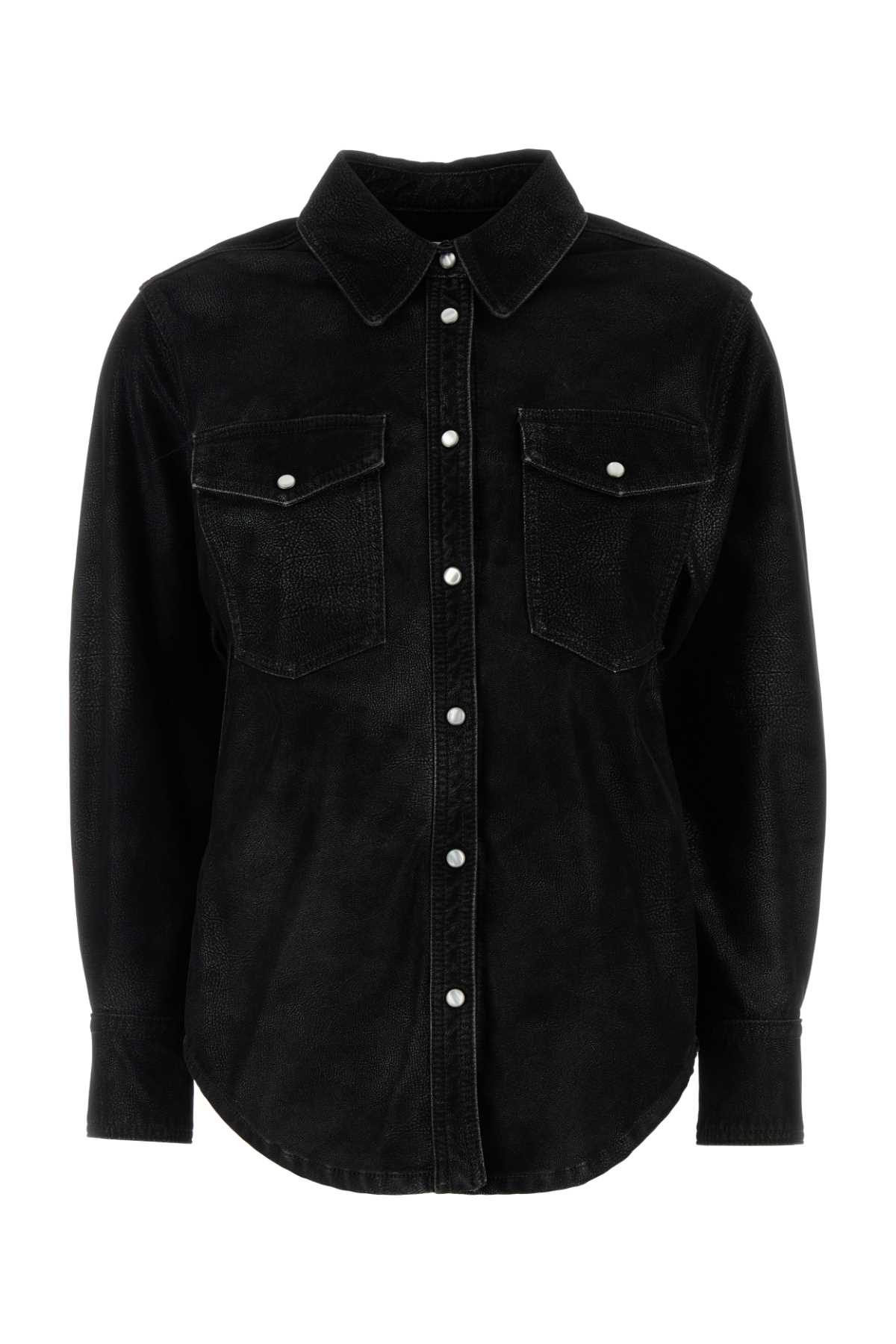 [Isabel Marant Etoile] Shirts Long Sleeve FW25 CH0240FAC3B01E 01BK