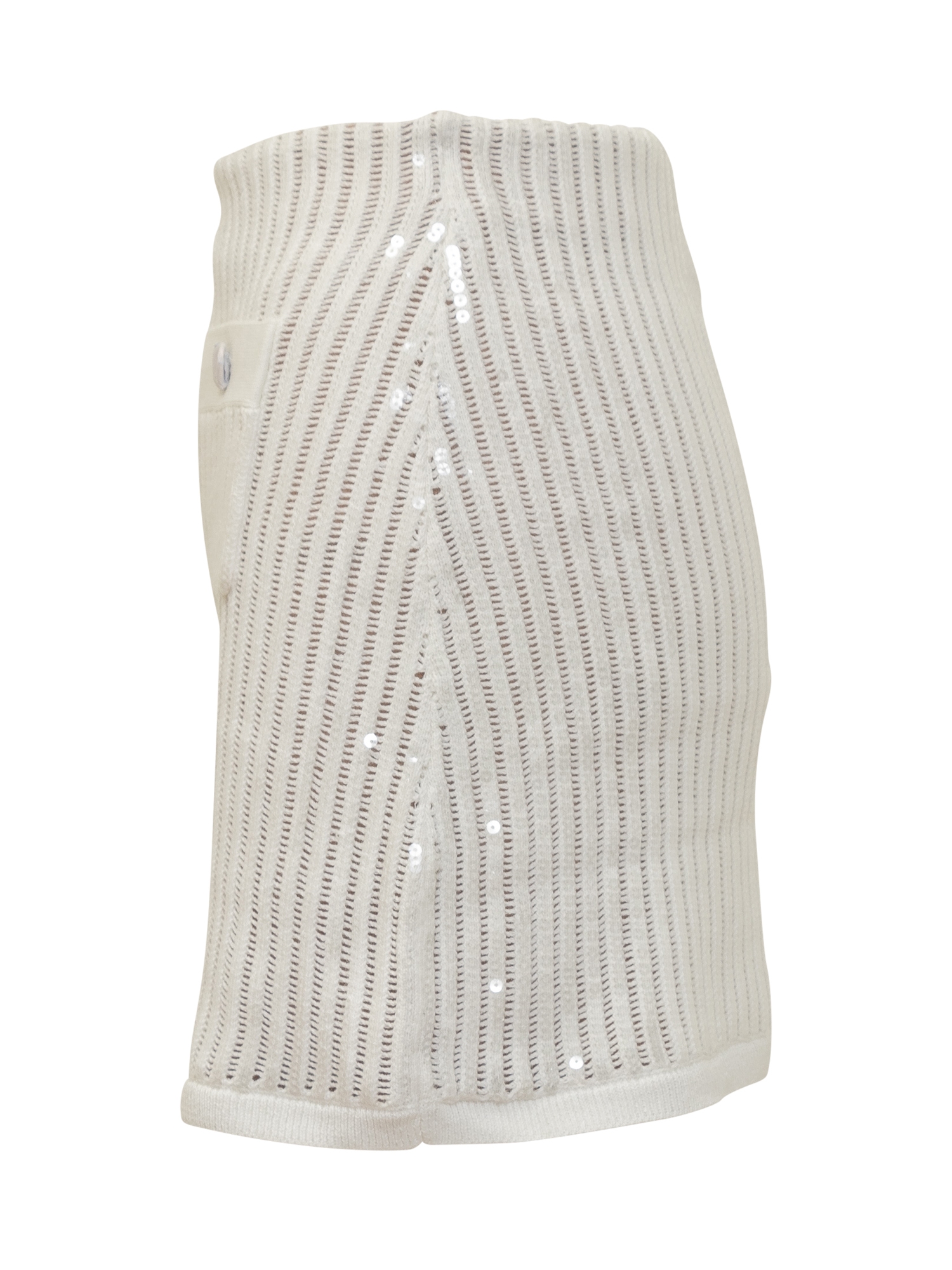 [Self-portrait] Mini skirt SS25 SS25126SKW WHITE