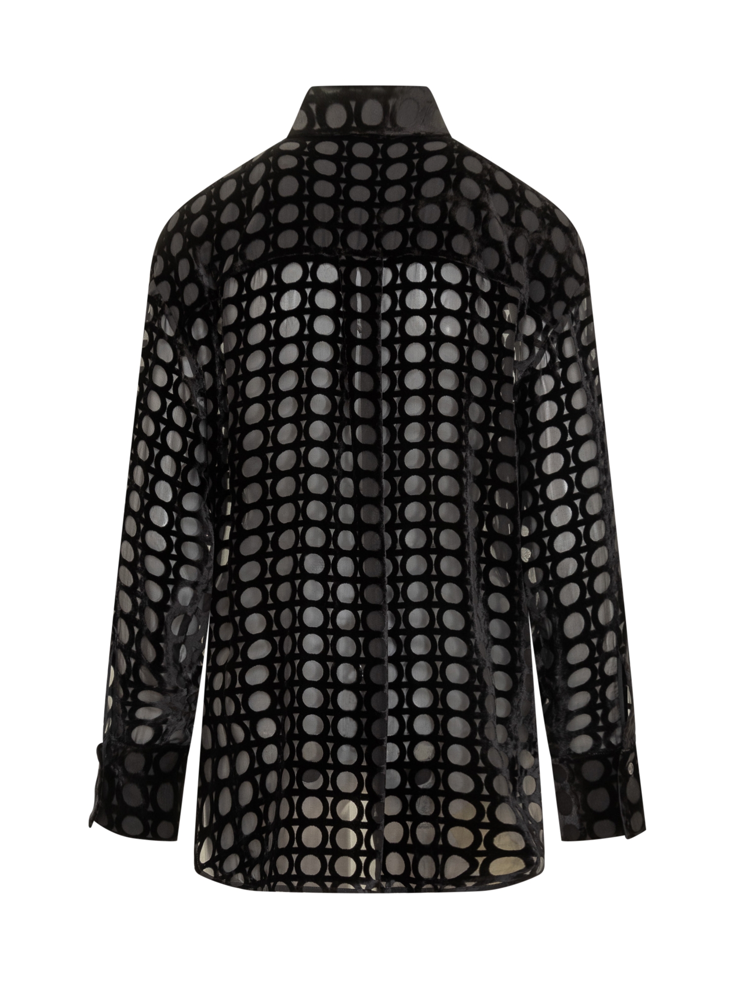 [Ferragamo] Shirts Long Sleeve FW25 13H0260782997 001