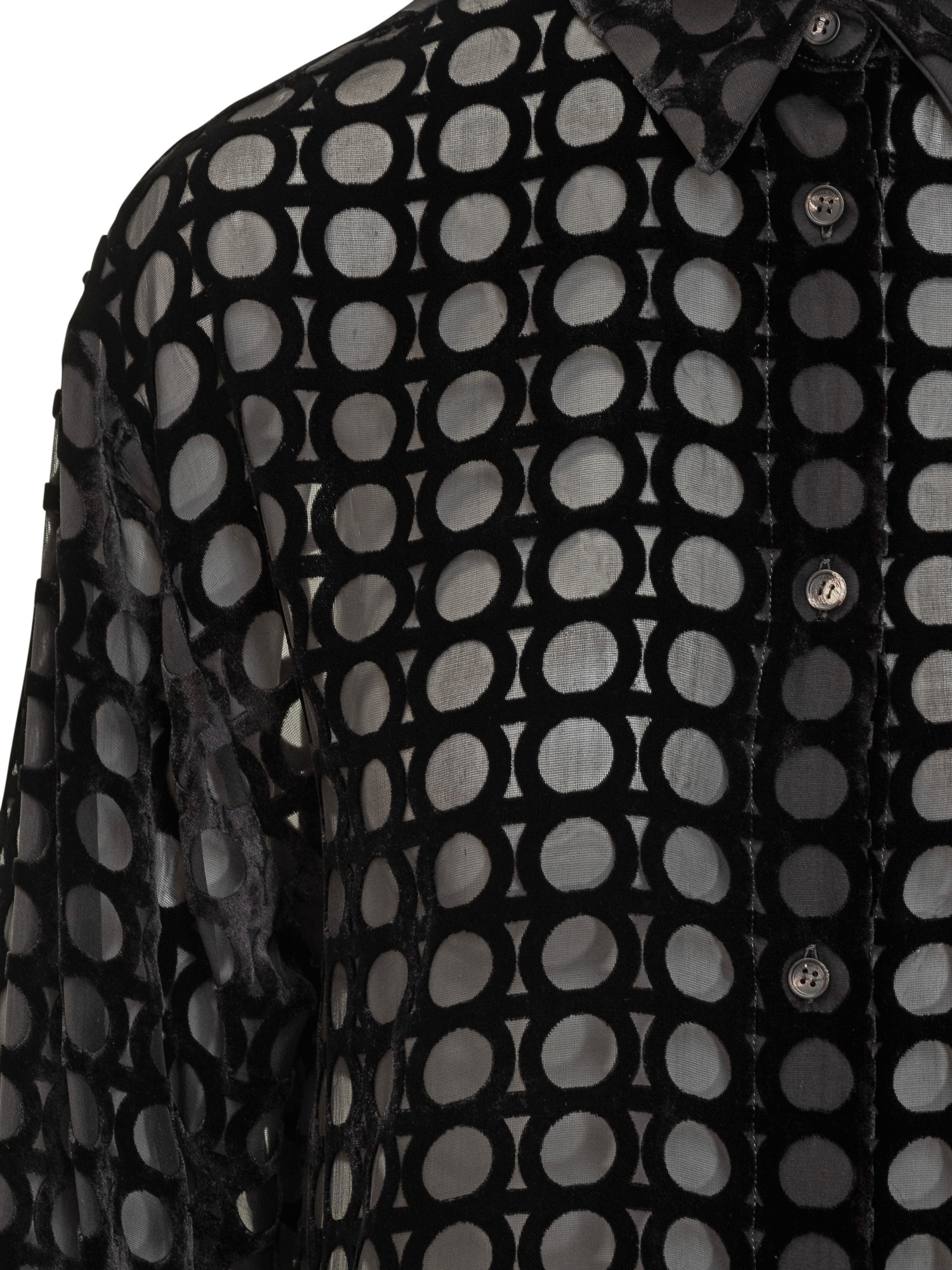 [Ferragamo] Shirts Long Sleeve FW25 13H0260782997 001