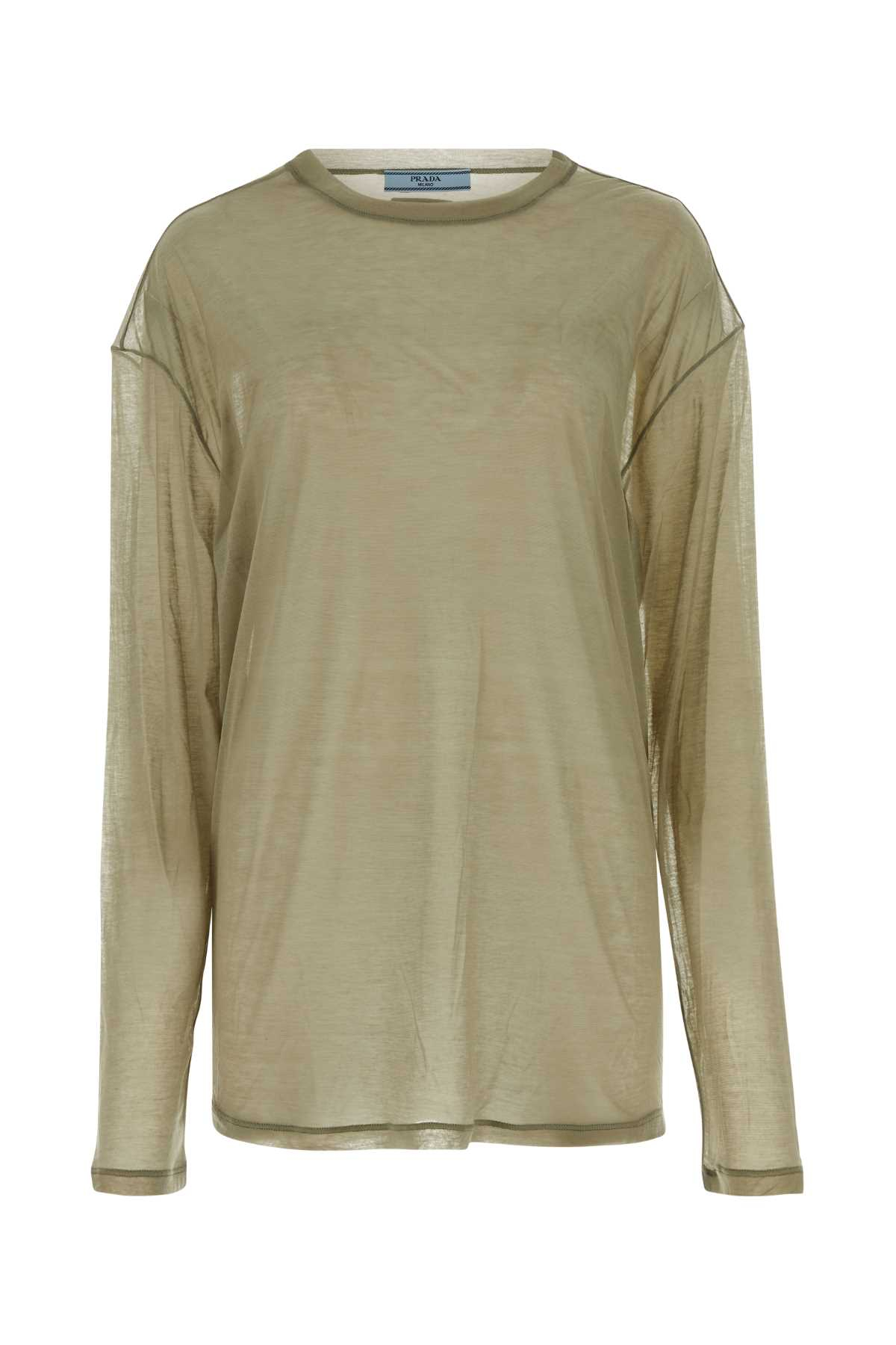 [Prada] T-shirts Long Sleeve SS24 34644S23114F1 F0393