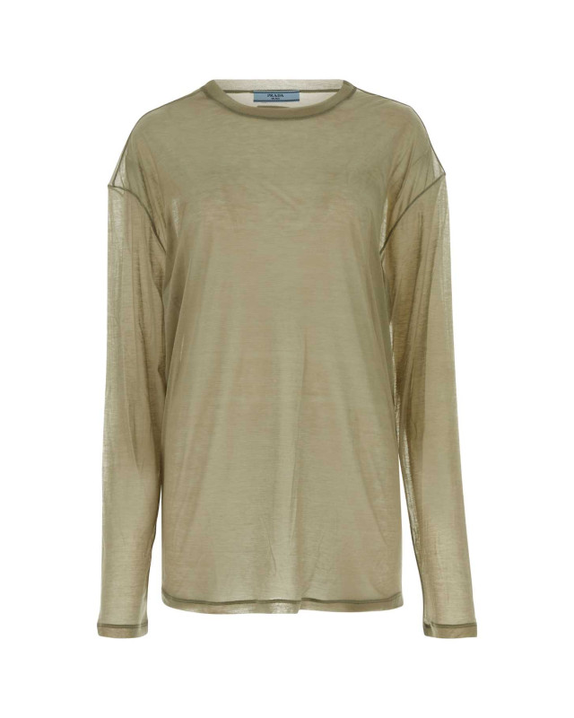 [Prada] T-shirts Long Sleeve SS24 34644S23114F1 F0393