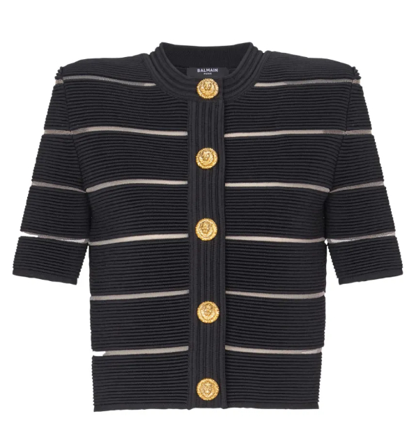 [Balmain] Cardigan SS26 GF0KL285KJ75-0PA