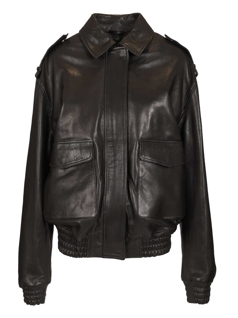[Arma] Leather Jacket SS26 010L261046.02BLACK