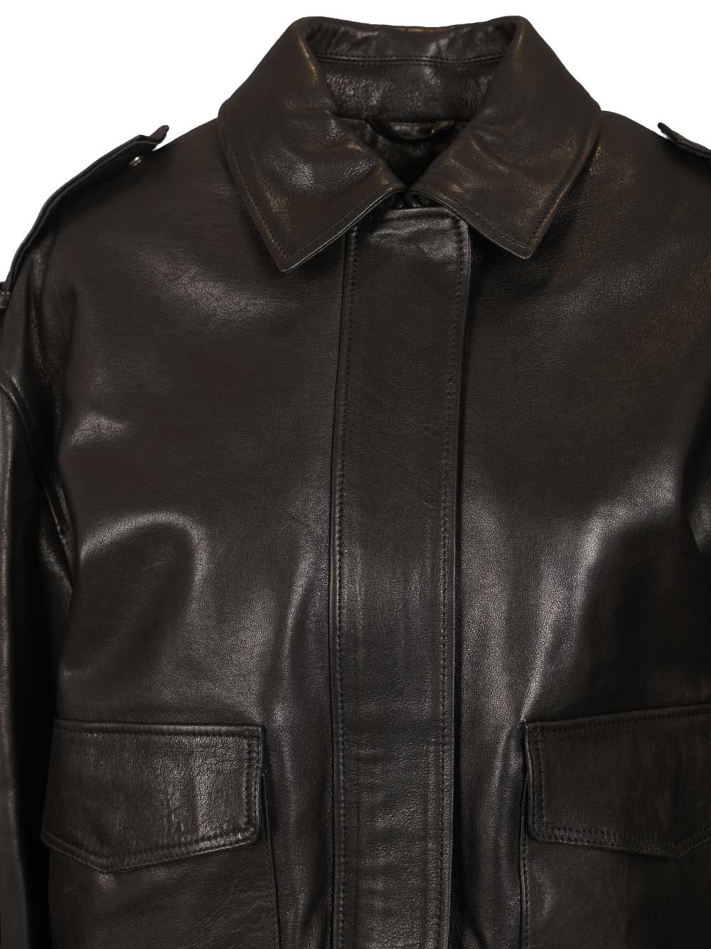 [Arma] Leather Jacket SS26 010L261046.02BLACK