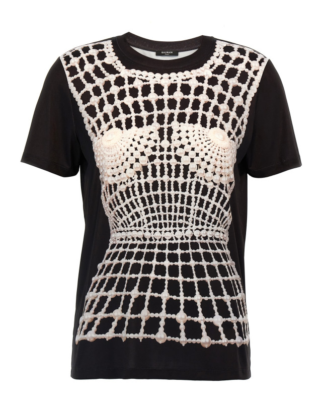 [Balmain] T-shirts Short Sleeve SS25 EF1EF000GE48EAB
